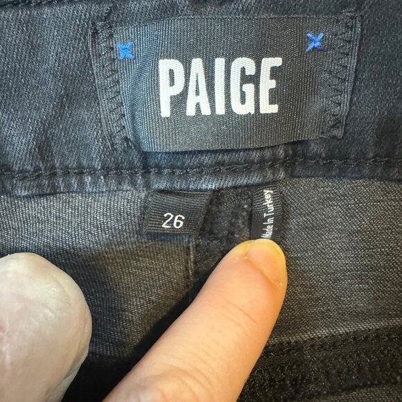 Paige Women's Blacktop Destructed Jeans - Picture 7 of 15